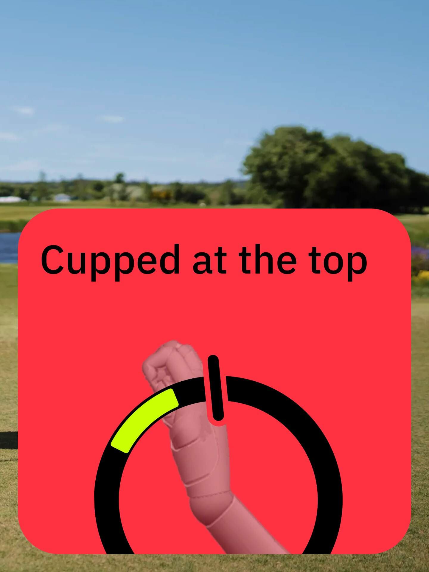 The app analyzes your swing and highlights the faults holding you back.