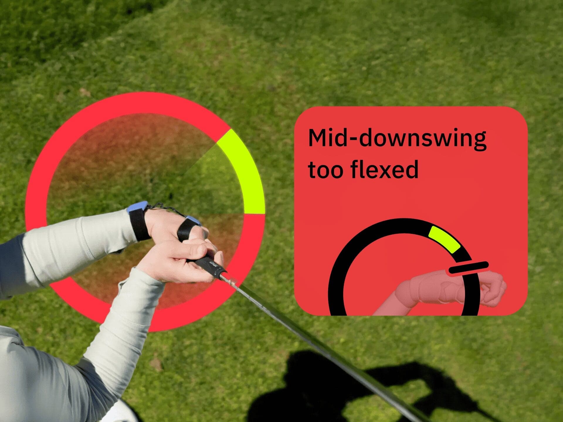 Image of Mid-downswing too flexed