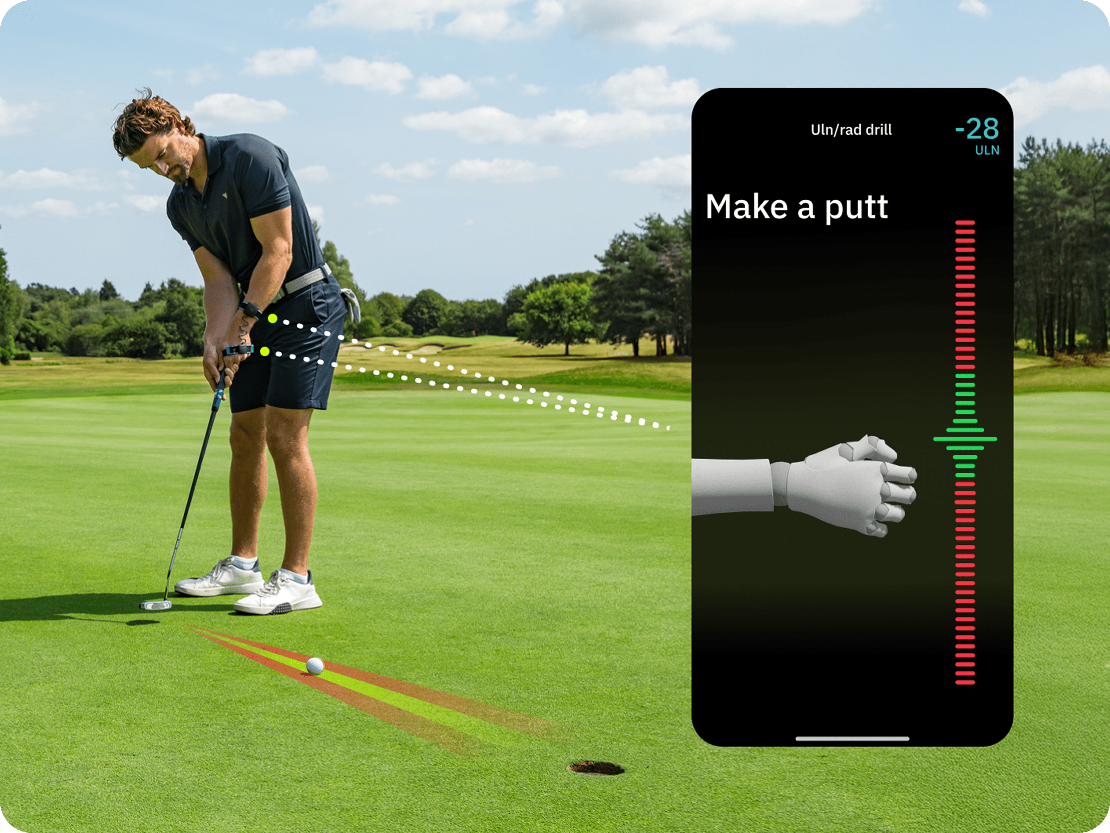 Golf Swing Analyzer & Wrist Angle Training Aid | Hackmotion