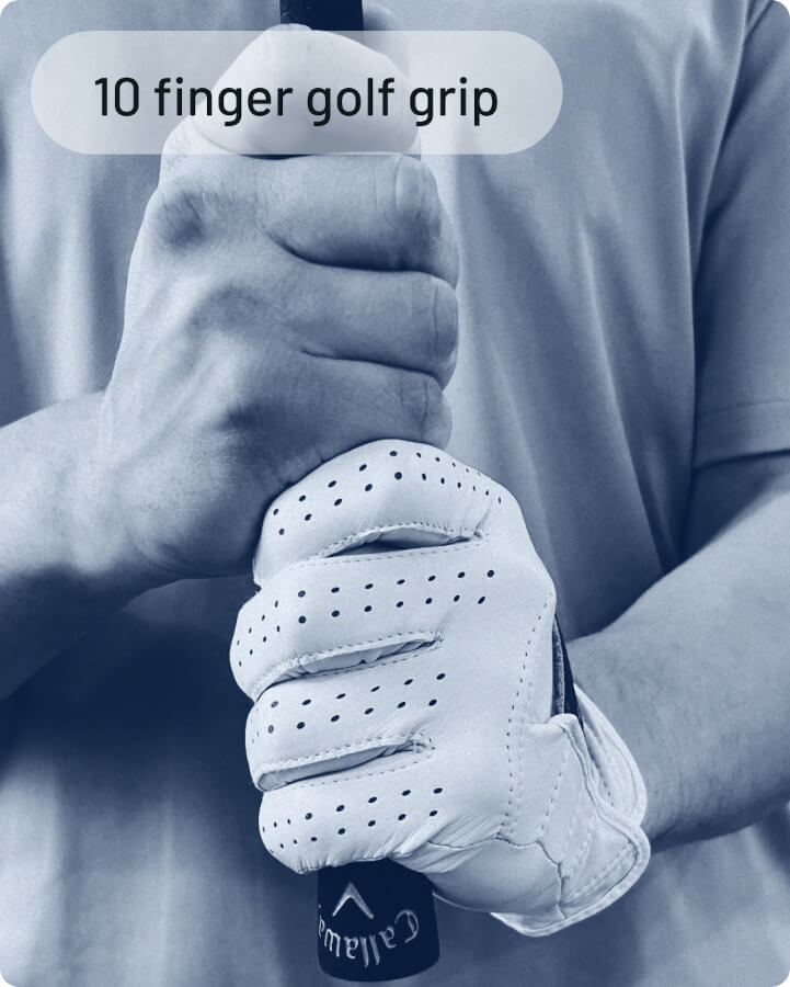10 finger golf grip