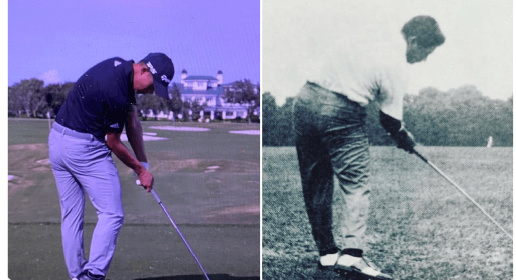 Collin Morikawa side-by-side comparison with Lee Trevino