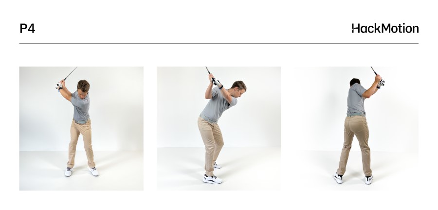 P4 position in golf - top of the backswing