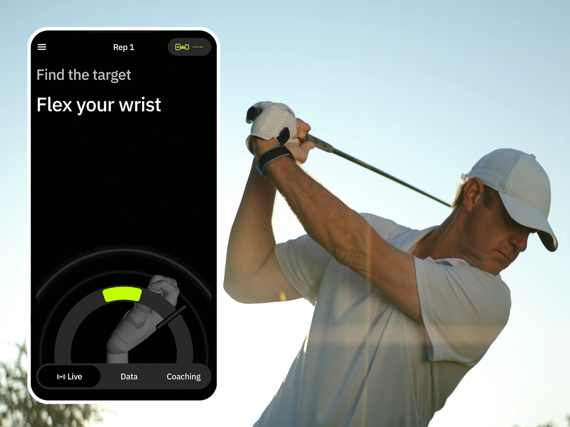HackMotion Core: Wrist Angle Training Aid for Golf Players