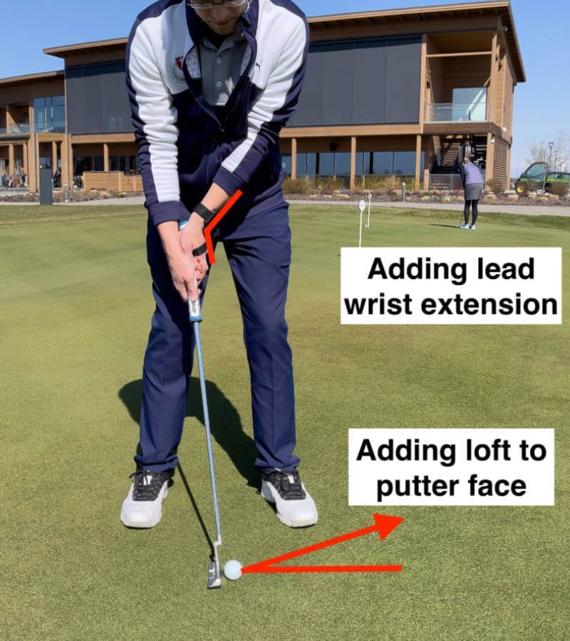 extension and flexion in putting