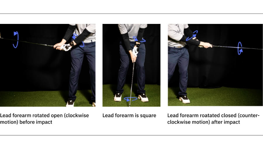 forearm rotation in golf swing