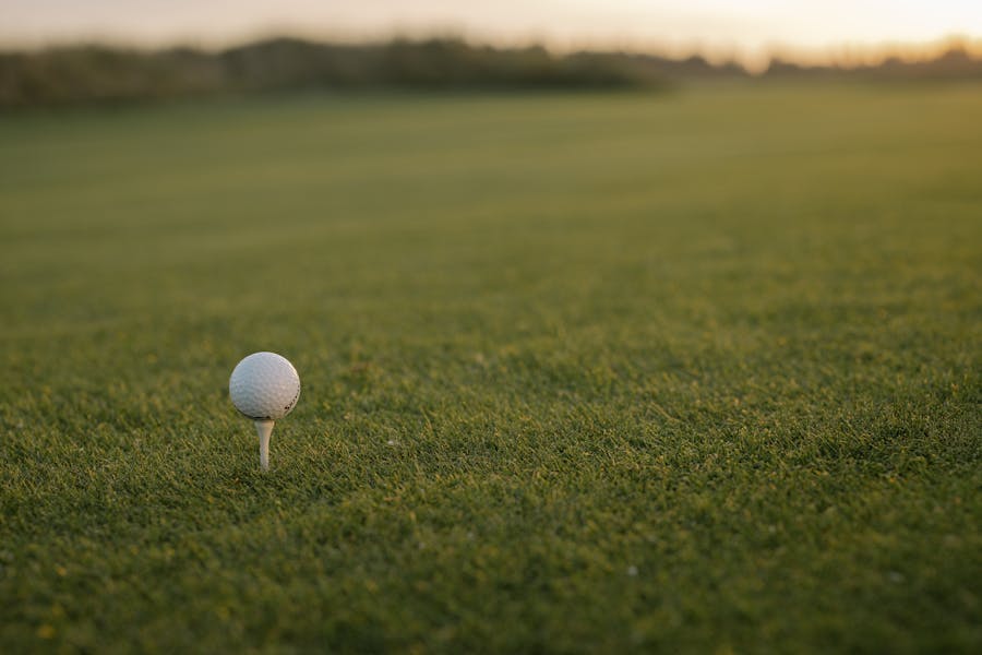 golf ball on tee box