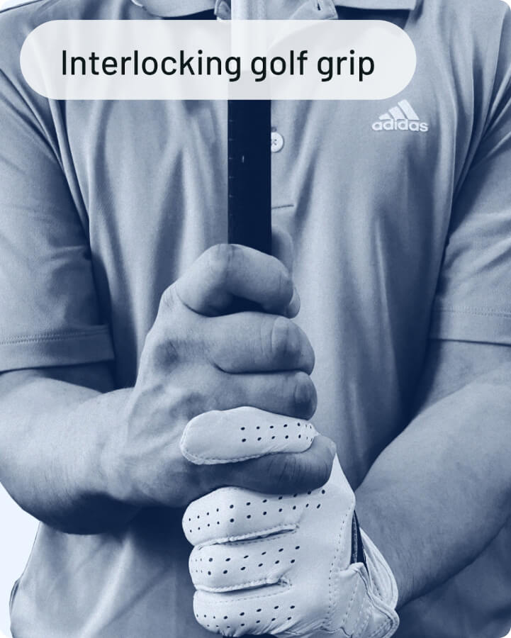 interlocking golf grip