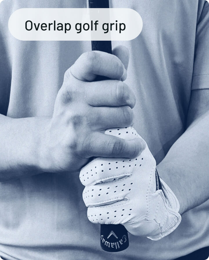 overlap golf grip