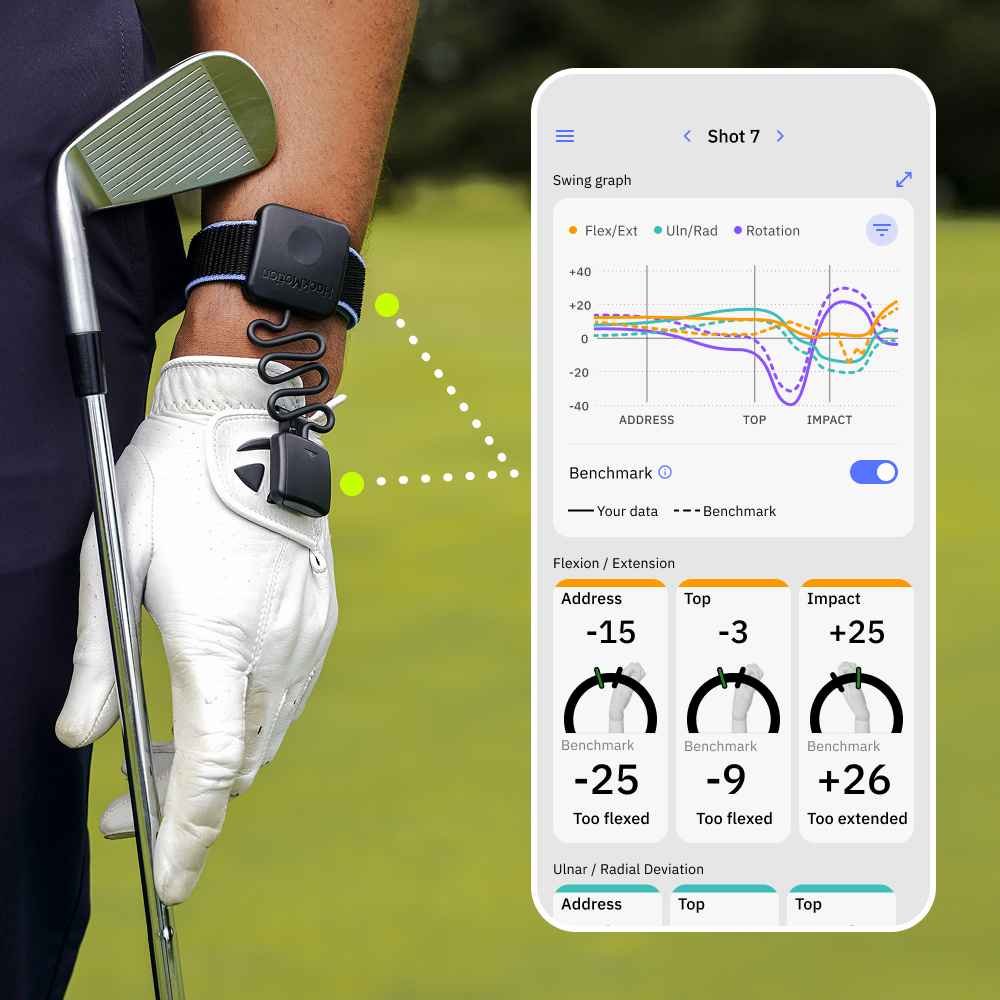 Golf Swing Analyzer & Wrist Angle Training Aid | Hackmotion