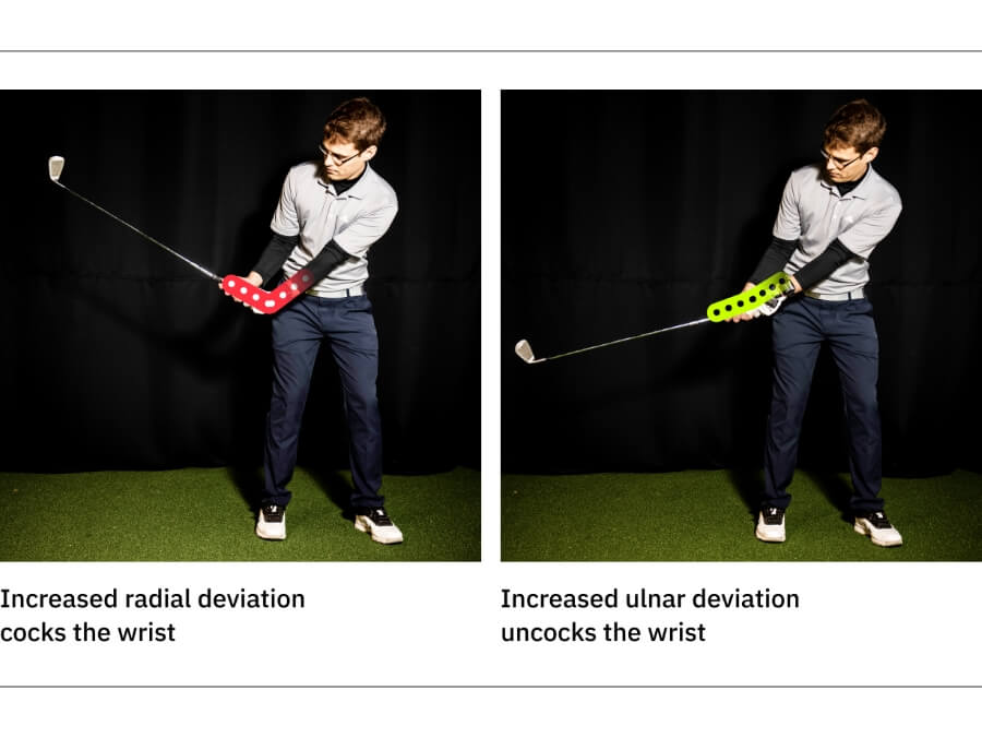 radial deviation and ulnar deviation in golf swing