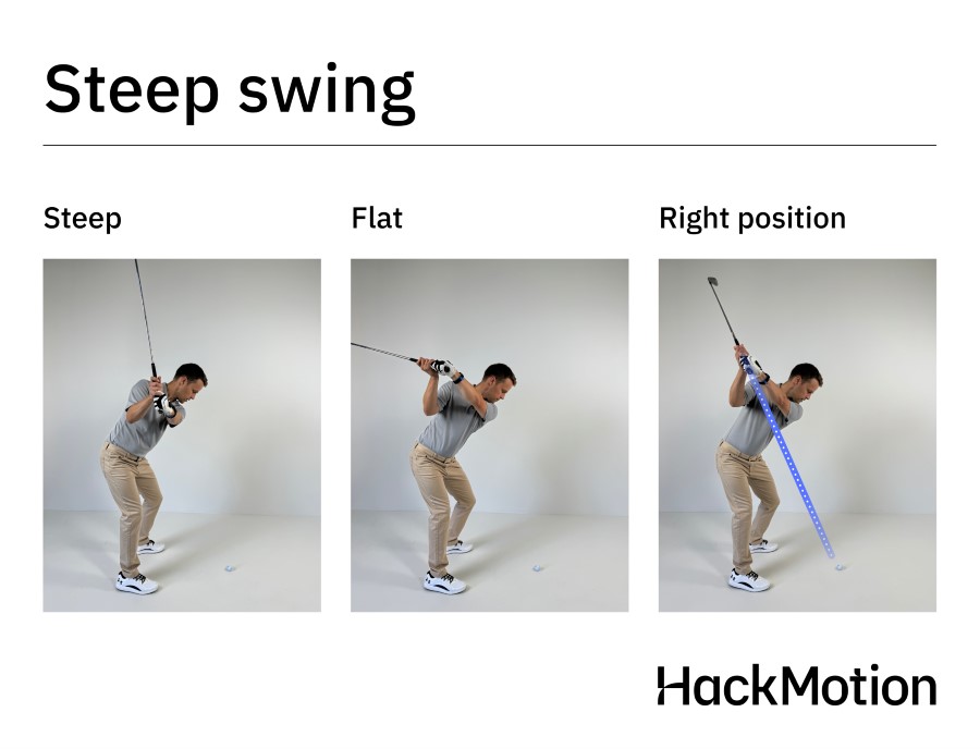 steep swing vs flat swing in golf