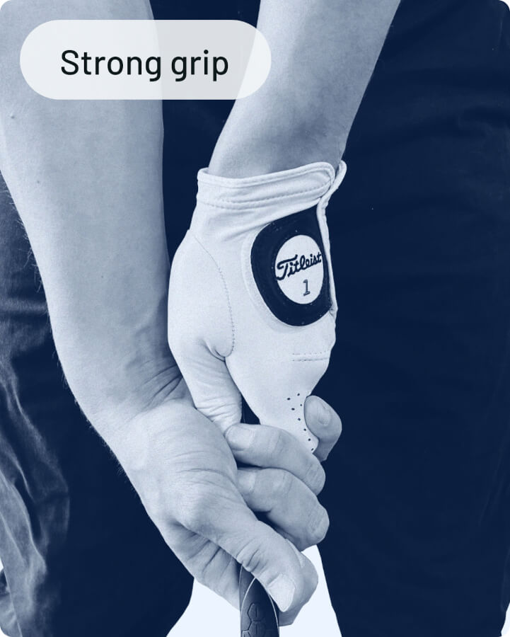 Keep a firm grip pressure 