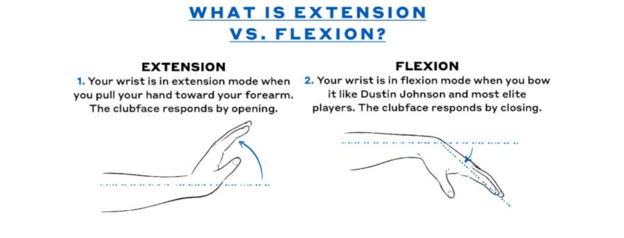 wrist extension vs wrist flexion