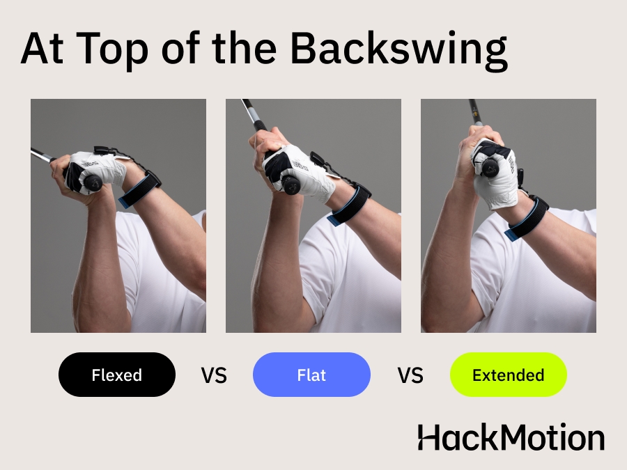 wrist positions at the top of the backswing